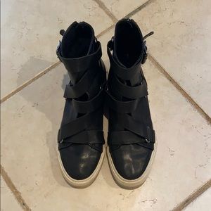 Frye Black Combat & Moto Boots